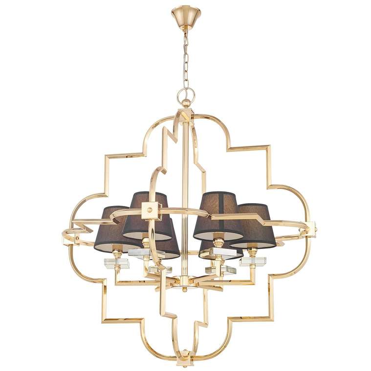 Подвесная люстра Lumina Deco Baltimore LDP 8020-6 GD+BK