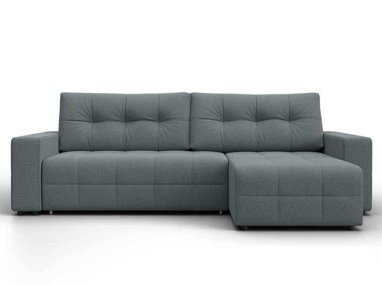 Угловой диван-кровать Лига-122 серого цвета