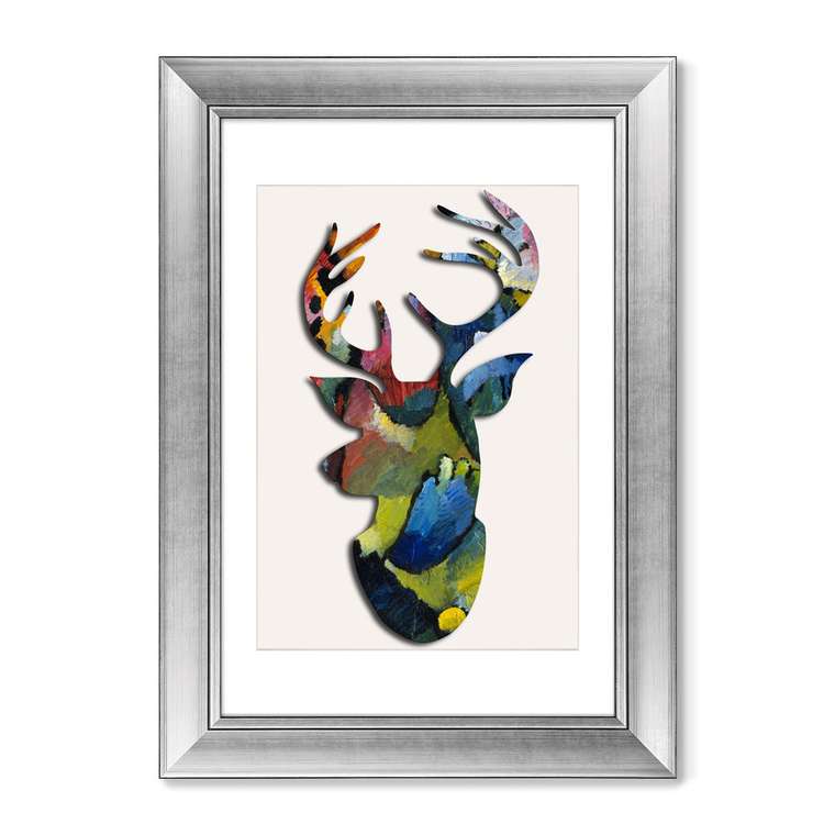 Картина Олень Синий всадник 2016 г.