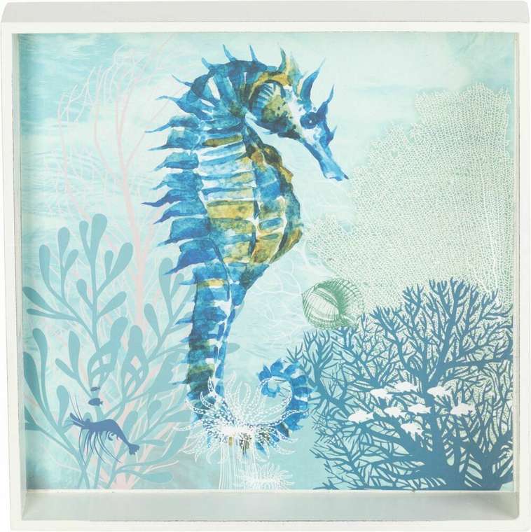 Поднос 27х27 белого цвета