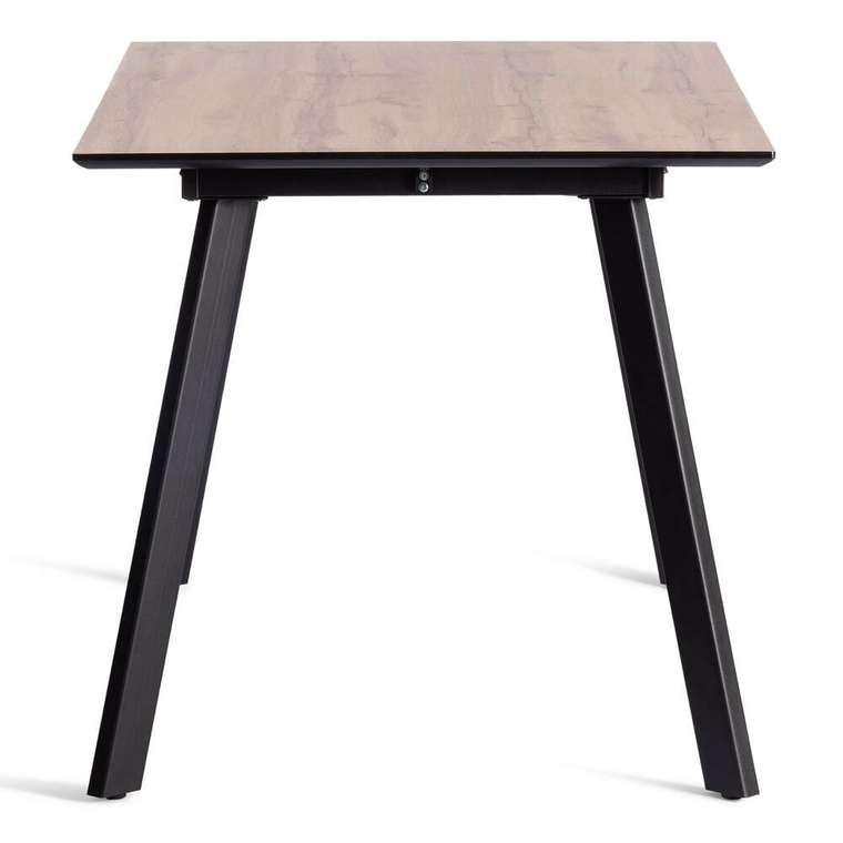 Раздвижной обеденный стол Darwin черно-коричневого цвета