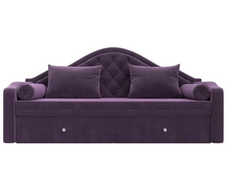 Прямой диван-кровать Сойер сиреневого цвета