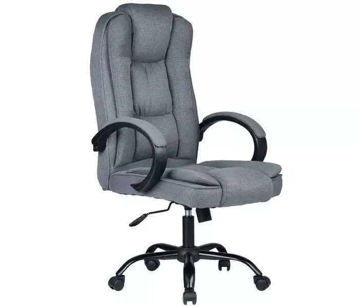 Офисное поворотное кресло Fortline Fabric серого цвета