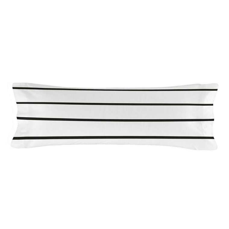 Наволочка Blanc Blush 45x110 бело-черного цвета