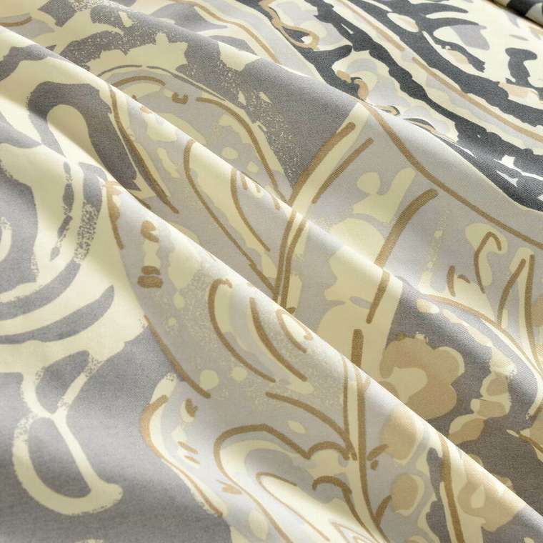 Комплект постельного белья Самба 160х220 бежевого цвета 