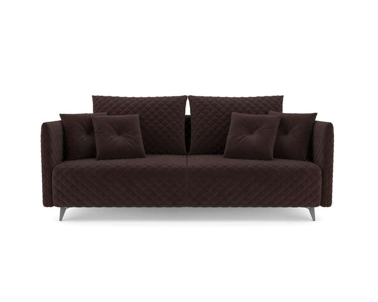 Прямой диван-кровать Вашингтон коричневого цвета