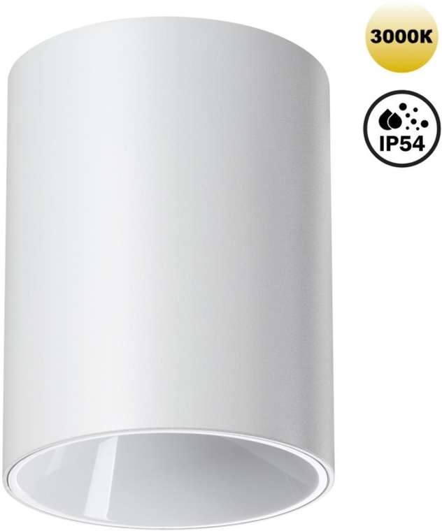 Светильник накладной влагозащищённый Novotech Recte 359420 белый IP54 LED 15W 220V 3000К