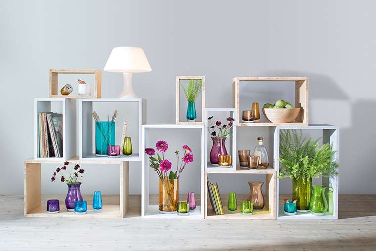 Ваза в форме бутона flower colour лиловый