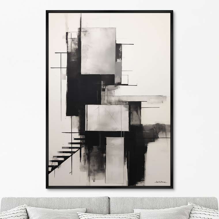 Репродукция картины In bianco e nero, No 1, 2024г.