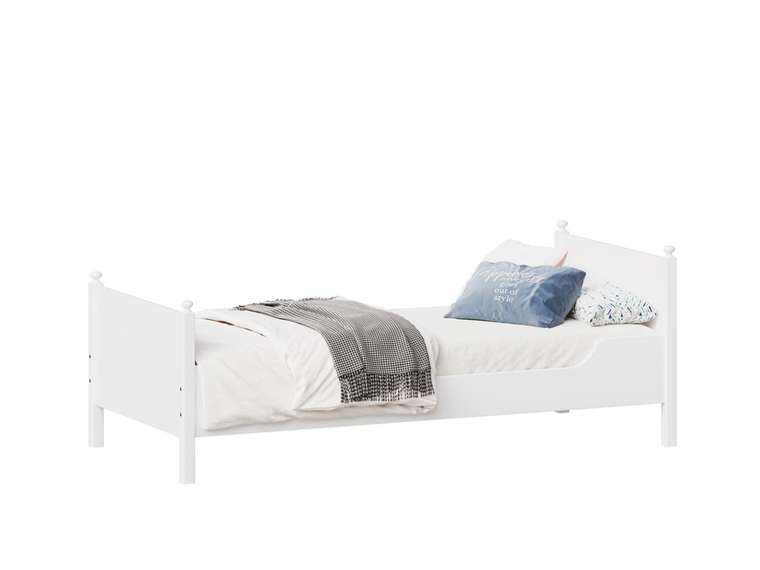 Кровать Вествик 90х200 белого цвета без основания