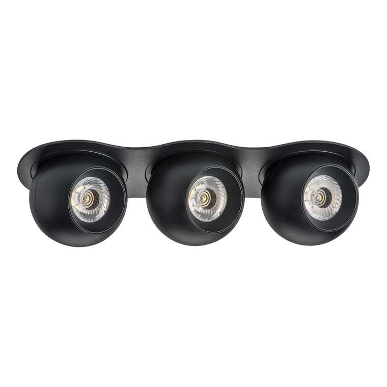 Светильник INTERO LED 9W*3 850LM*3 24G ЧЕРНЫЙ 4000K (217637+217074+217074+217074)