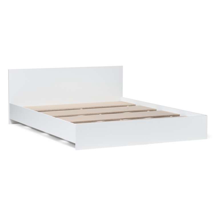 Кровать Адайн 160х200 белого цвета без подъемного механизма