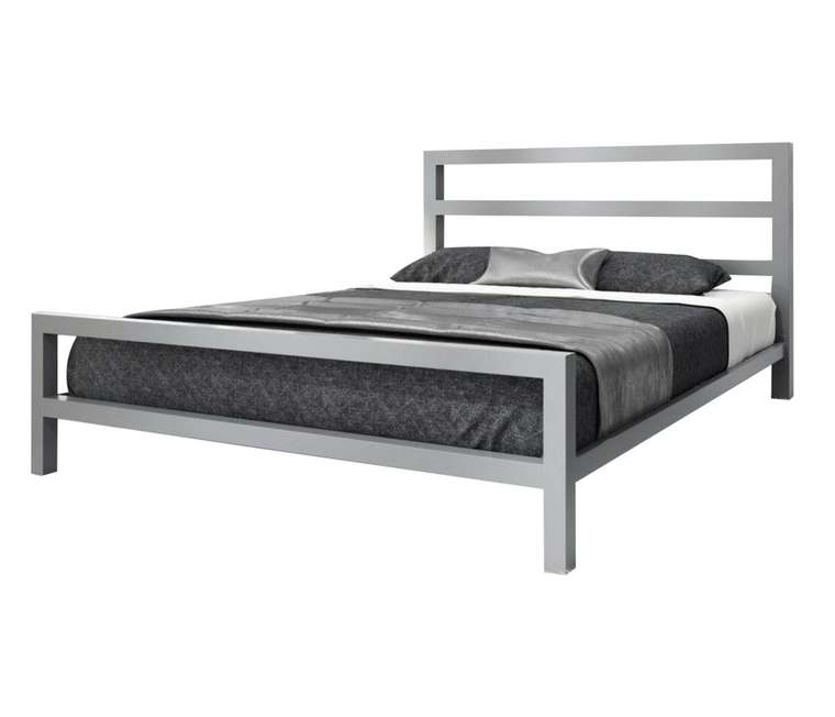 Кровать Аристо 180х200 серого цвета