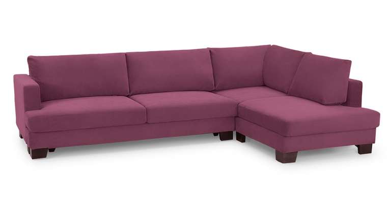 Угловой диван-кровать Марсель фиолетового цвета