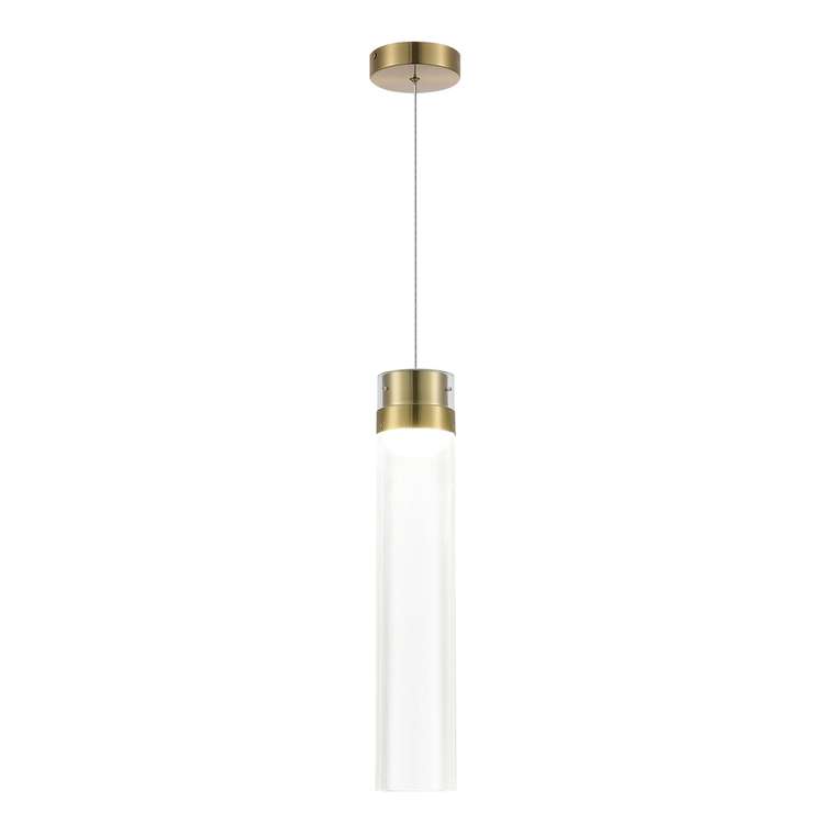 Светильник подвесной ST-Luce Латунь/Прозрачный LED 1*12W 4000K CHAMPAGNE
