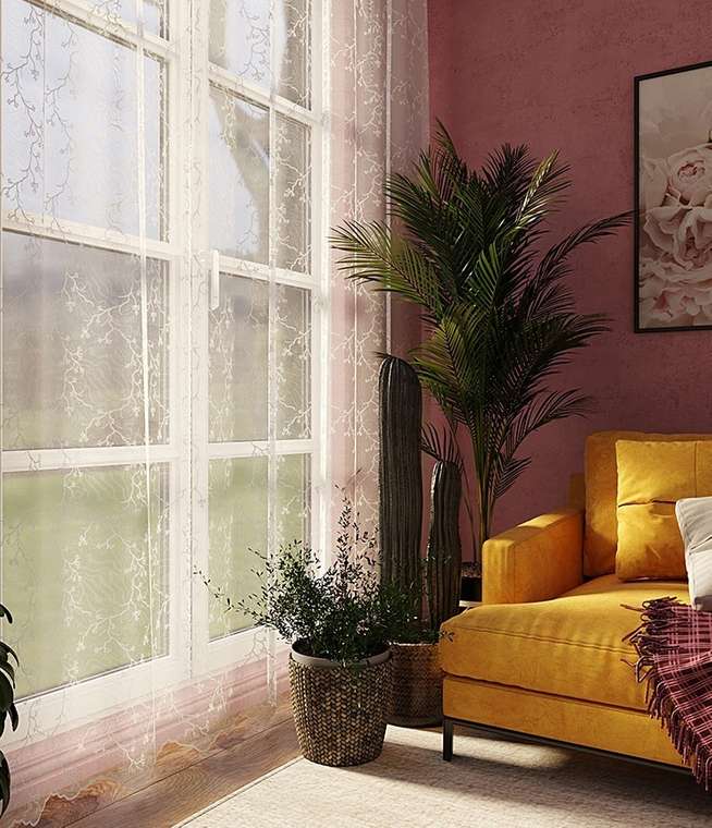 тюль Сакура 300х260 белый