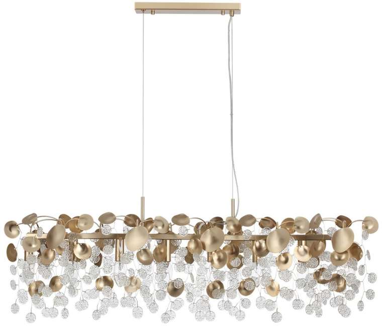 Подвесная люстра Odeon Light Coins 5104/8A золотистый/прозрачный металл/стекло E14 8*40W 220В