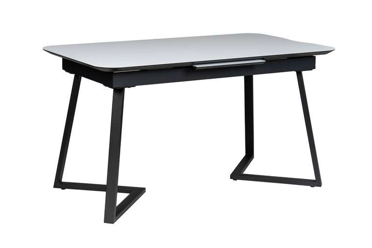 Раздвижной обеденный стол Роналдо 120 серо-черного цвета