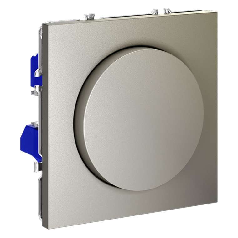 Светорегулятор встраиваемый VOLTUM S70 поворотно-нажимной 600 Вт, (шелк)