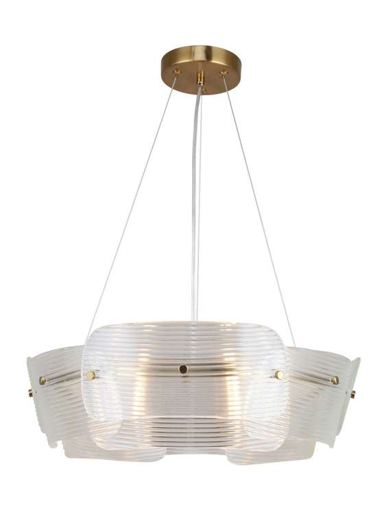 подвесная люстра Itaka прозрачный металл, стекло 6*E14*40W, excluded