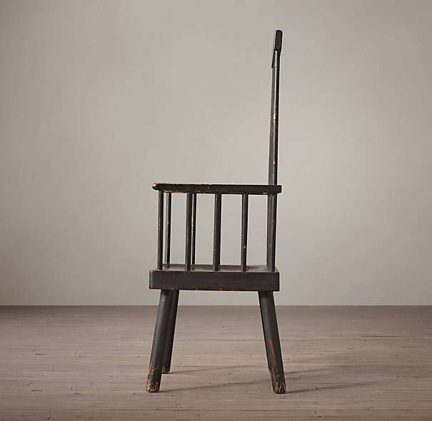 Кресло Selby Windsor antiqued black walnut