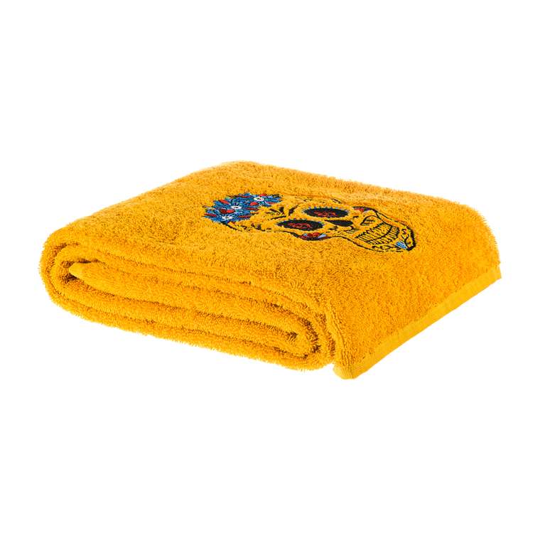 Полотенце Los Muertos для ванной 70х140 желтого цвета
