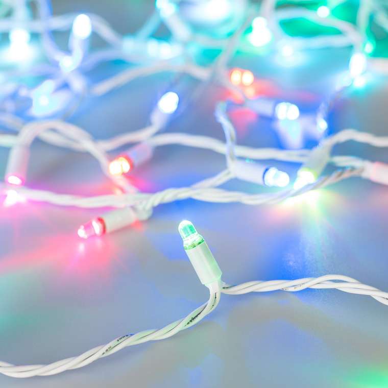 Светодиодная гирлянда ARD-STRING-CLASSIC-15000-WHITE-100LED-LIVE RGB-SPI (12V, 53W) (Ardecoled, IP65) 031524