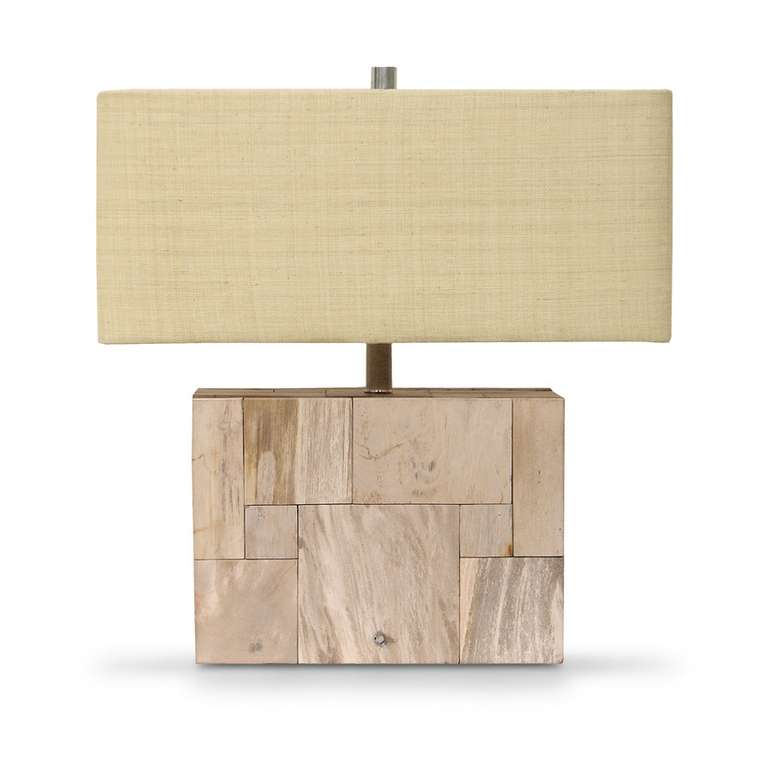 Светильник "MOSAIC PETRIFIED WOOD LAMP"