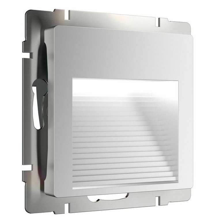 Встраиваемая LED подсветка серебряный WL06-BL-02-LED Встраиваемые механизмы серебряные