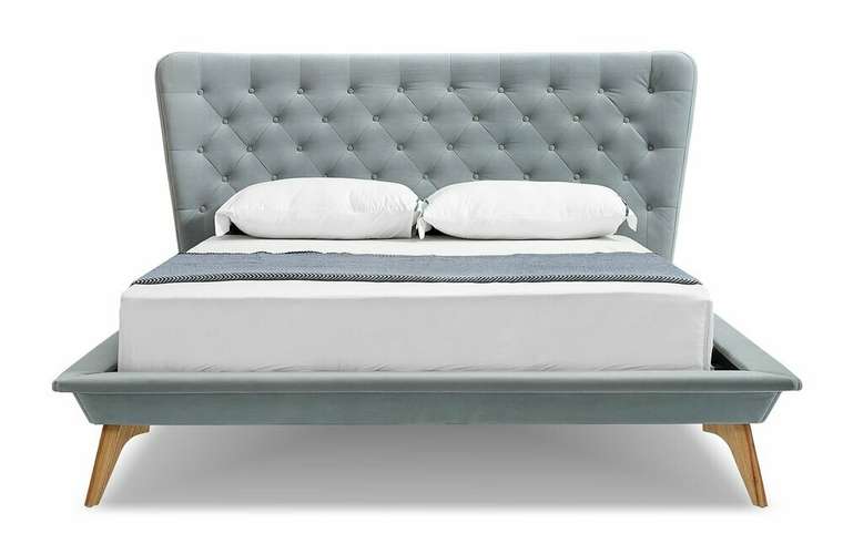 Кровать Bohemia 160х200 серого цвета