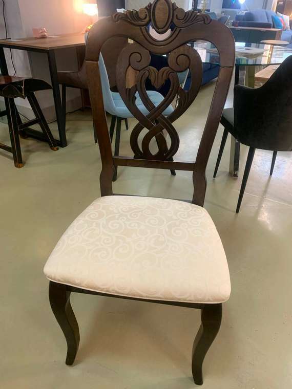 Обеденный стул Rosi молочно-коричневого цвета