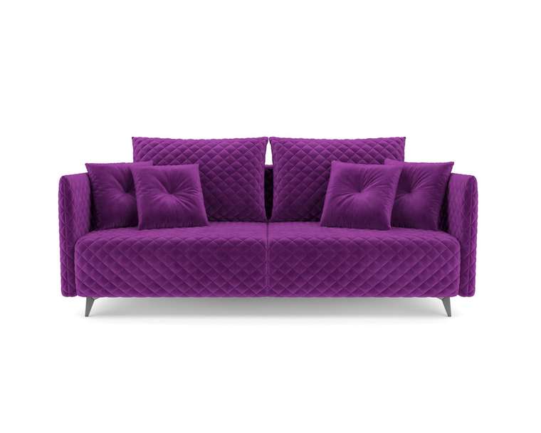 Прямой диван-кровать Вашингтон фиолетового цвета