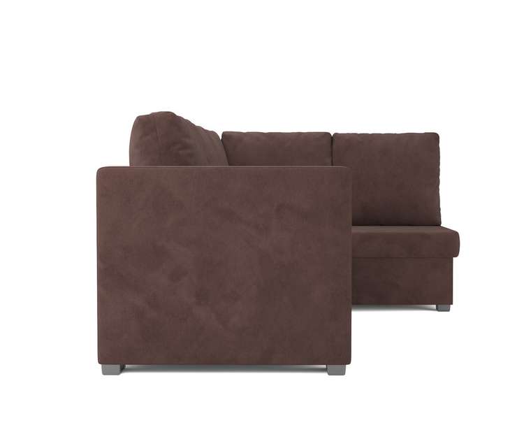 Угловой диван-кровать Мансберг коричневого цвета