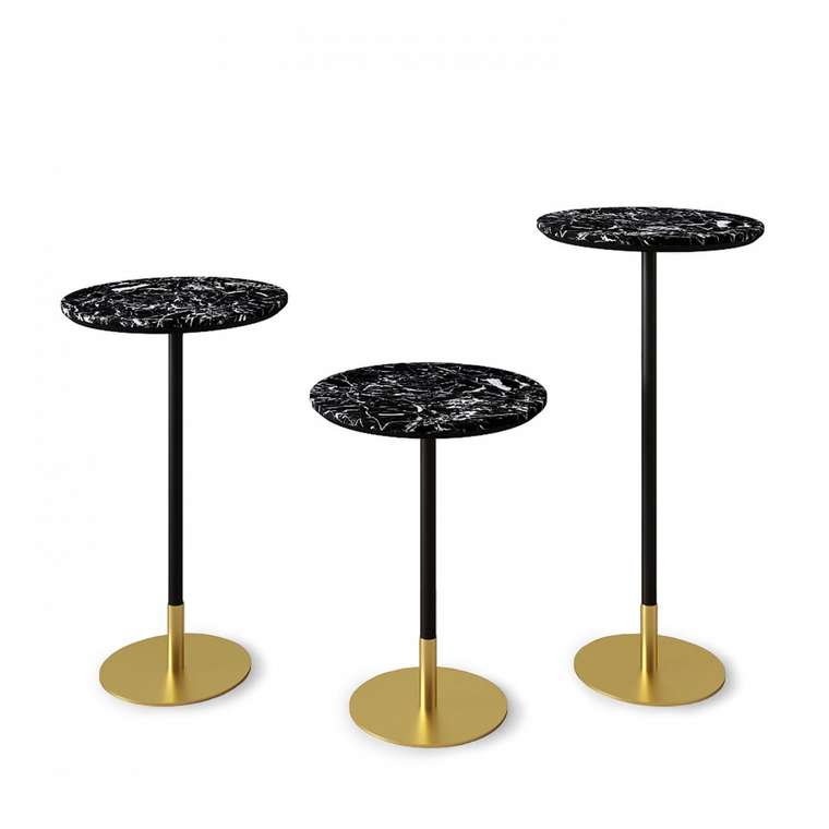 Консольный стол Rione черно-золотого цвета