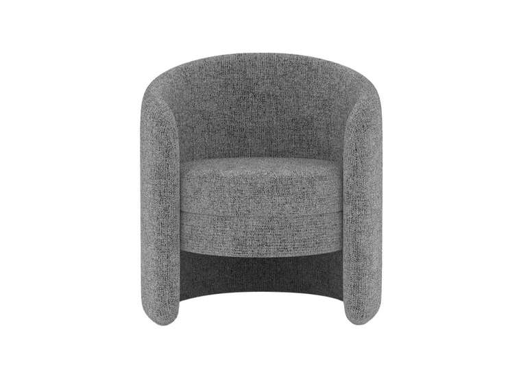 Кресло E7.4 в обивке из рогожки серого цвета