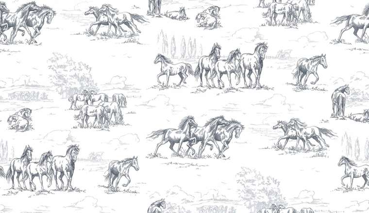 Дизайнерские обои Horse Herd