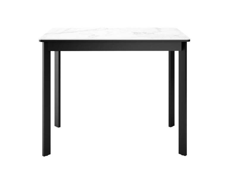 Раздвижной обеденный стол DikLine LK90 черно-белого цвета