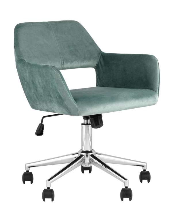 Кресло офисное Ross серо-бирюзового цвета