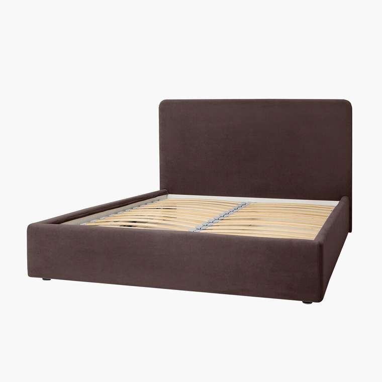 Кровать Cozy 160х200 темно-коричневого цвета с подъёмным механизмом