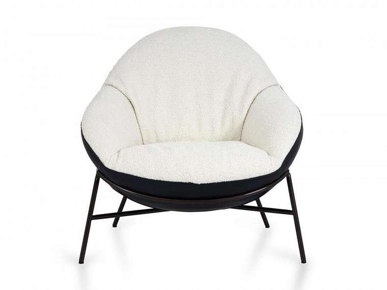 Кресло Debra бело-черного цвета