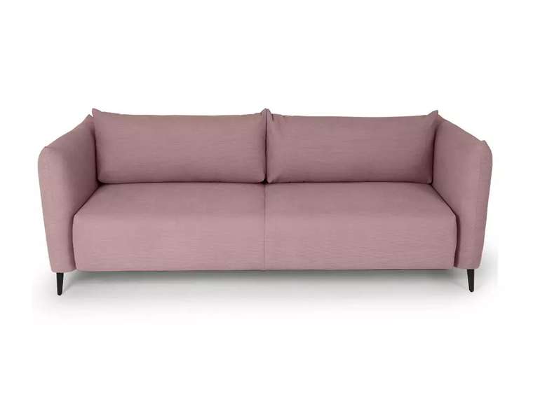 Диван-кровать Menfi розового цвета с металлическими ножками