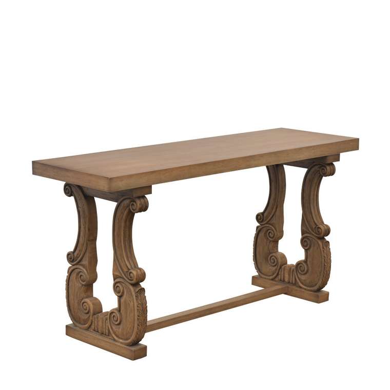 Консольный стол "Rosalie" из натурального дерева в античном стиле