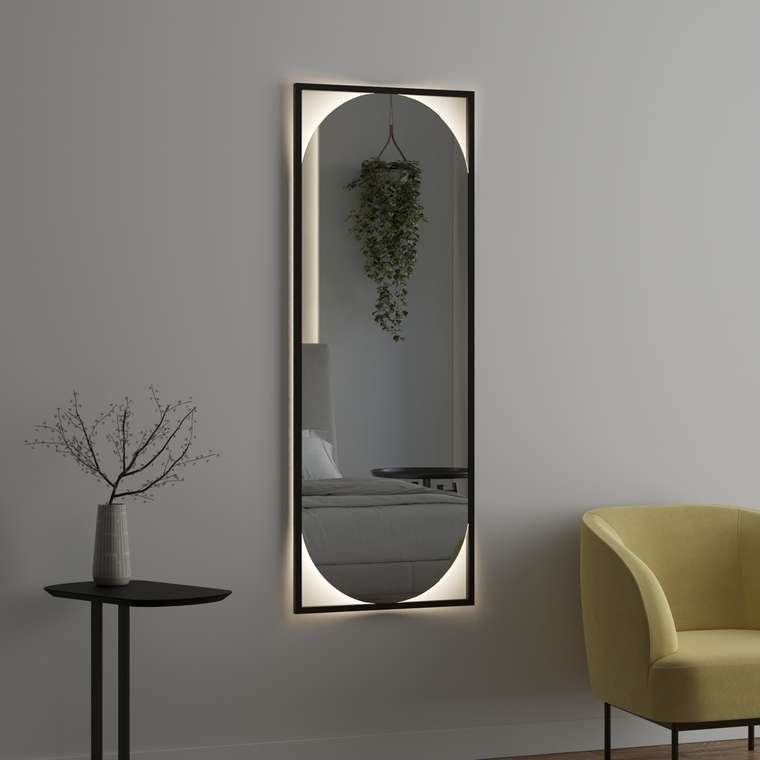 Парящее настенное зеркало Visio 60х150 с подсветкой