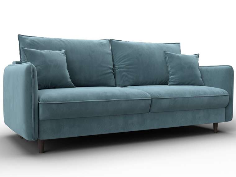 Диван-кровать Лига-064 бирюзового цвета