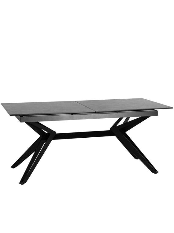 Раскладной обеденный стол Олимпия темно-серого цвета