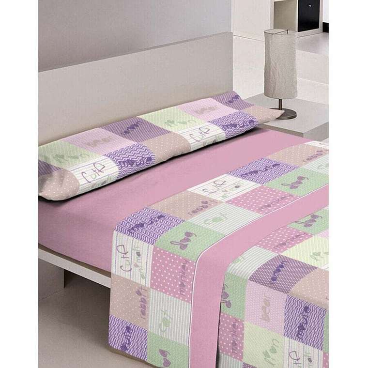 Комплект чехлов для одеяла Hosteline CUTE Pink 90 кровать 3 Предметы