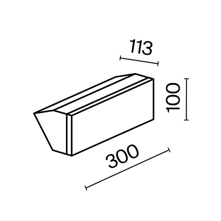 Настенный светильник (бра) Outdoor O436WL-L20GF3K Brick Outdoor