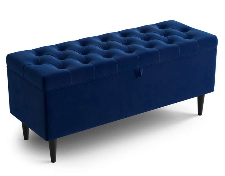 Пуф Гамма 100 темно-синего цвета