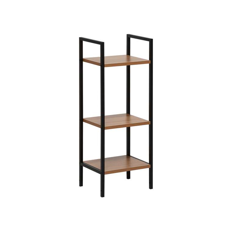 Стеллаж Стилвуд 13 черно-коричневого цвета