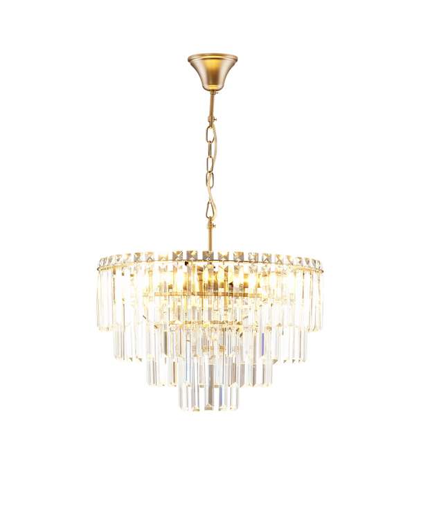 Люстра подвесная Crystal V10738-9P цвета хром